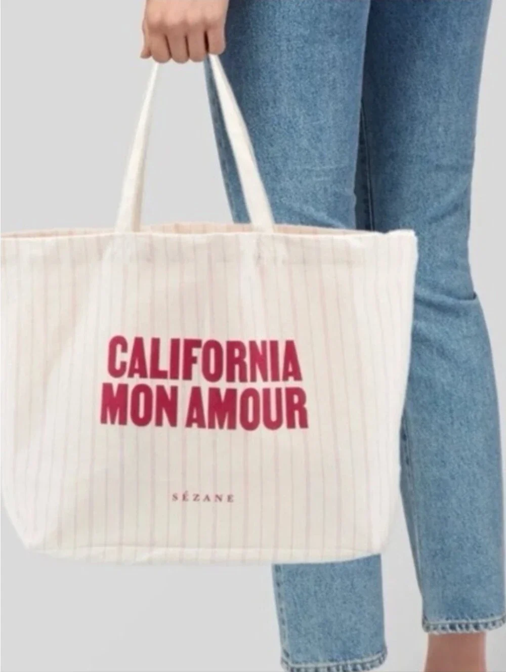 NWOT-Sézane California Mon Amour Tote-Large